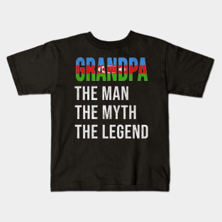 Grand Father Azerbaijani Grandpa The Man The Myth The Legend - Gift for Azerbaijani Dad With Roots From  Azerbaijan Kids T-Shirt